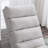 Luxury Upholstered Chaise Lounge Chair With Vibration For Relaxation, Modern Fixed Back Fabric Leisure Recliner Sofa For Living Room/Bedroom-1349481283