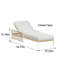 Méridienne d'extérieur durable en tissu
