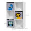 ZONEKIZ Toy Organiser Storage Unit Three Drawers White