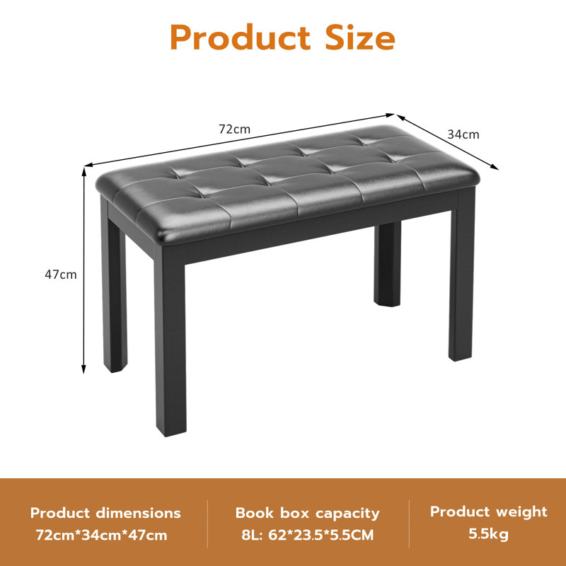 Storage Bench, Black