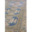 Tapis unique beige, pistache et bleu clair de 4 pi 10 po x 7 pi 8 po Nigde