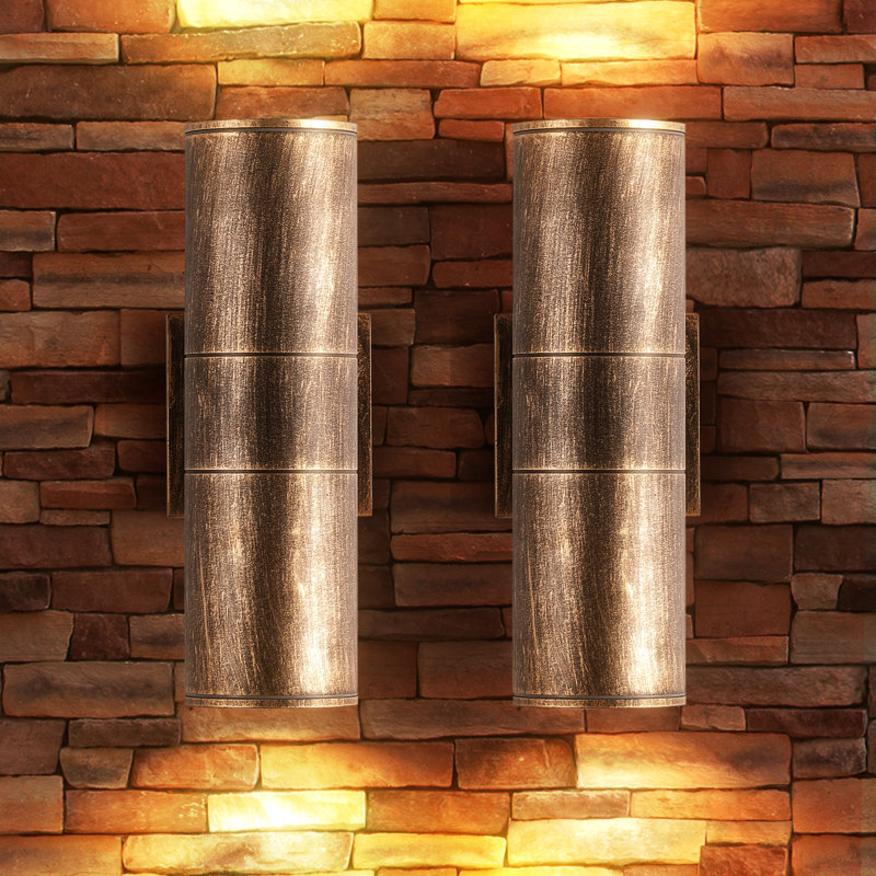 Applique murale d'extérieur 12 po 2700 K, Bronze