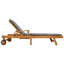 195cm Long Teak Sun Lounger-428457919