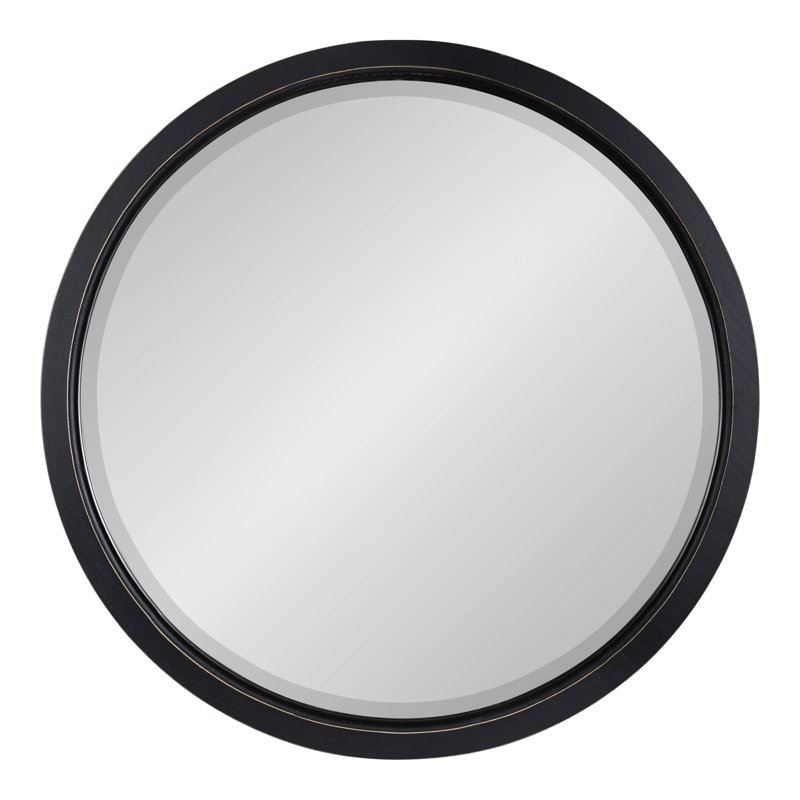 Hogan Flat Mirror, Black, 24" x 24"