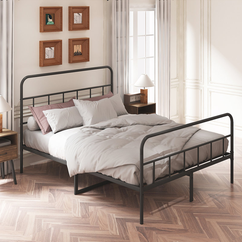 Hogsett Metal Platform Bed, Queen