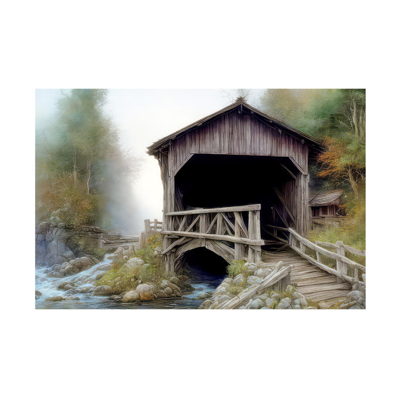 «Meleane Footeprint Art», pont sur County Creek, H 12 po x l 19 po x P 2 po