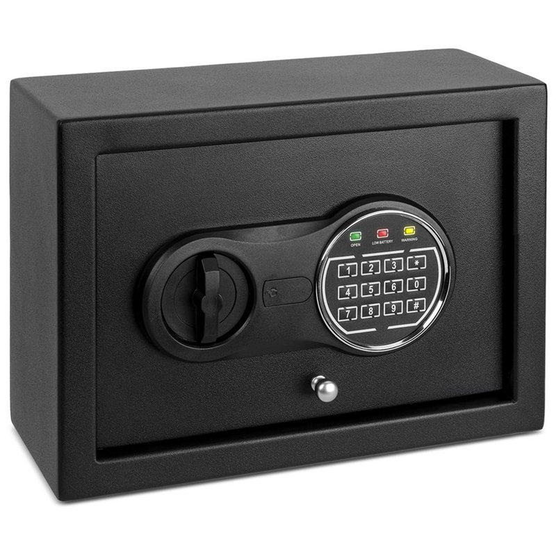 Black Steel Digital Security Safe with Electronic Keypad