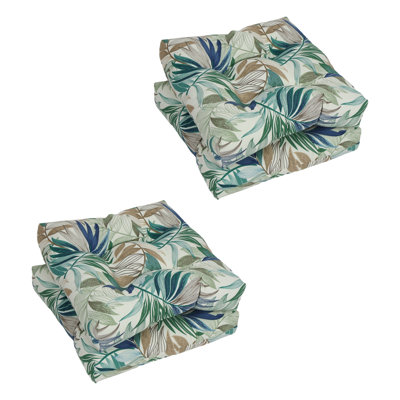 19-Inch Square Outdoor Tufted Dining Chair Cushions (Set Of 4)