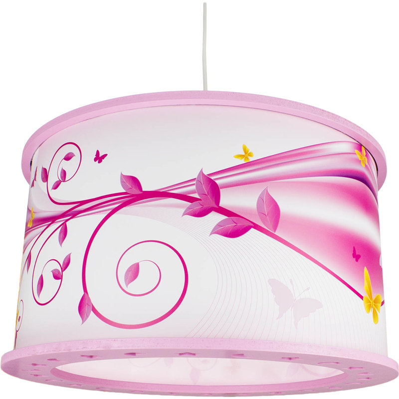 Dufrene 1 - Light Drum Pendant, Pink