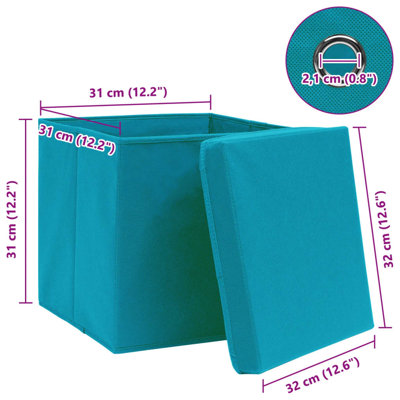 Storage Boxes with Lids Fabric