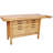 Solid Rubber Wood Workbench with 8 Drawers & Integrated Wood Vise