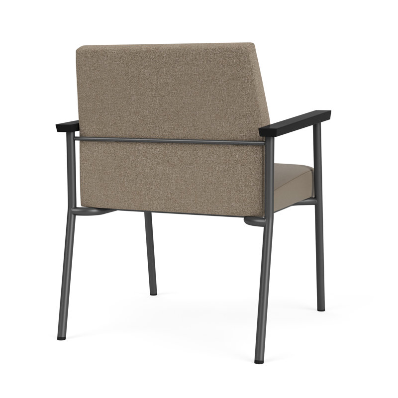 Lesro Chaise d'invité Mystic, Gris anthracite, Archetype Silt Modena Farro
