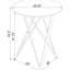 Table de bar ronde avec plateau en marbre blanc et simili, look moderne pour table de salle à manger en marbre, assise de 2 po dans la pièce, hauteur de 42,5 po