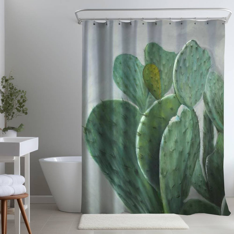 Shower Curtain FL139 – Polyester Shower Curtain, Dye Sublimation Print, 71" W × 74" L