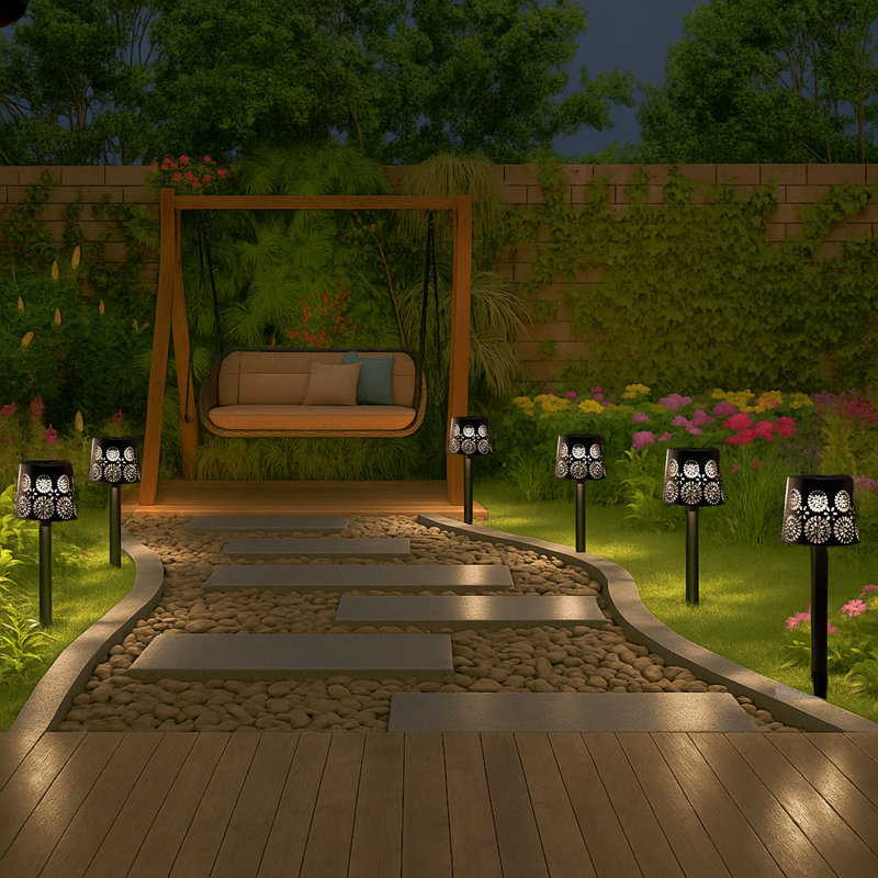 Caymon Solar-Powered Garden Stake Lights