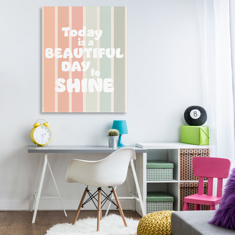 Beautiful Day To Shine Canvas, design by Leah Straatsma, 48" H x 36" W