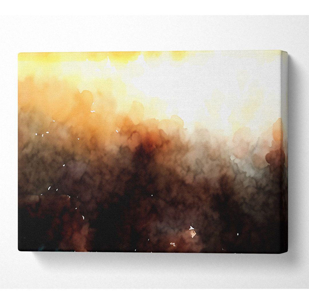 Goldener Nebel - Kunstdrucke auf Leinwand - Wrapped Canvas