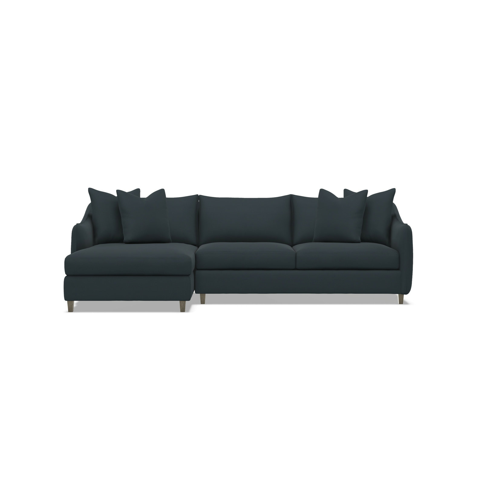 Joli Upholstered Chaise L-Sectional, 5553-034