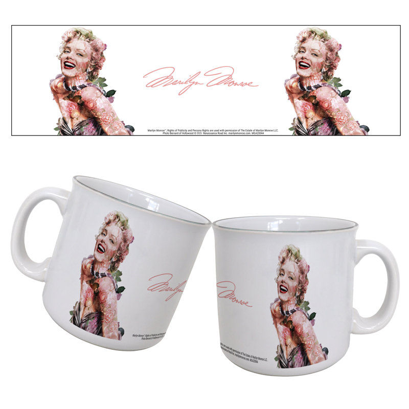 Marilyn Monroe - Profil floral 20 oz Tasse de camping
