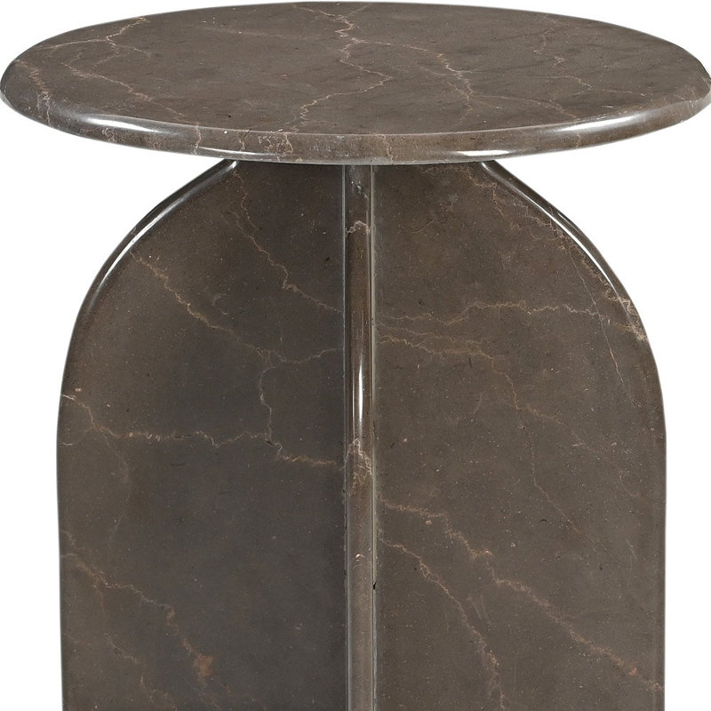 Table de bout 24 po, Brun
