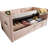 Pink Velvet Twin Bed Frame, Daybed With Hydraulic Storage, & Type - C Charging, Back, And Storage Pockets On Edges Upholstered In Velvet, Frame Back Wooden Slats, Ensuring Comfort Convenience-1756510389