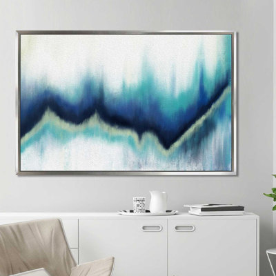 Peinture acrylique encadrée 'Teal Forest'