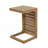 C-shape end table  Brown
