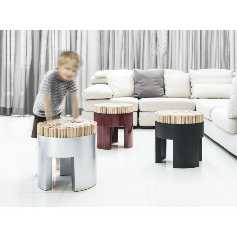 Chiquita Accent Stool, Pearl White