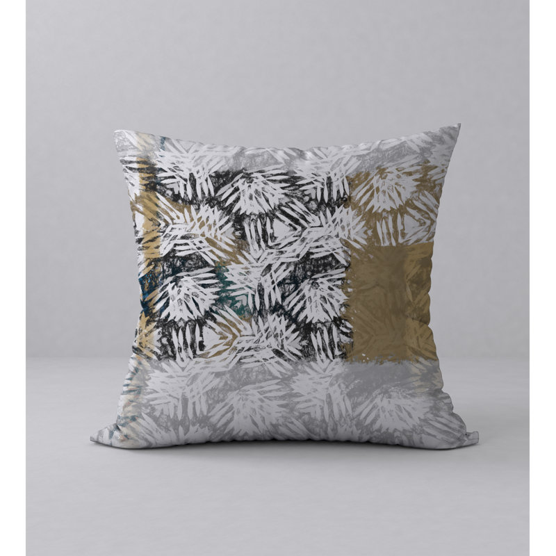 Abstract Reversible Throw Pillow, 18" x 18"