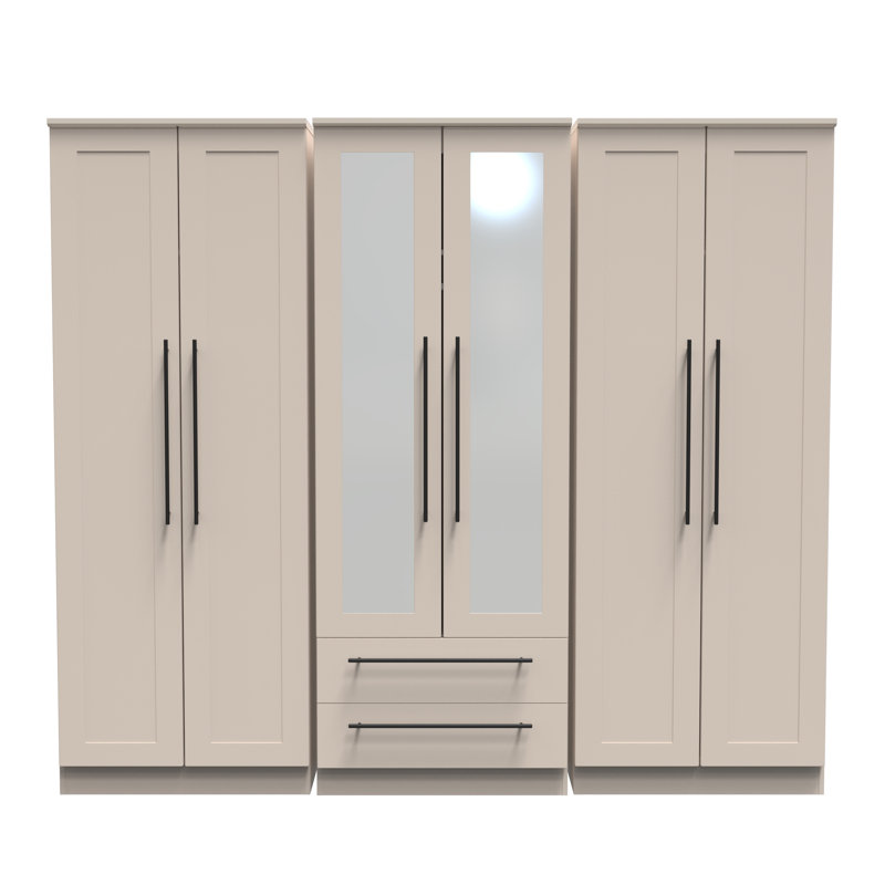 Fully Assembled 3 Door Wardrobe, Kashmir