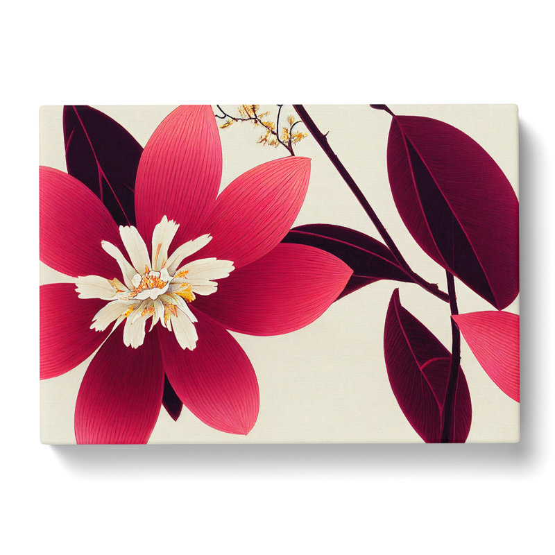 Wild Modern Flowers - Wrapped Canvas, 40cm H x 60cm W x 3cm D