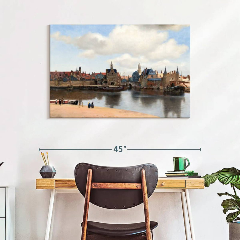 Lilie vue de Delft, H 26 po x l 39 po