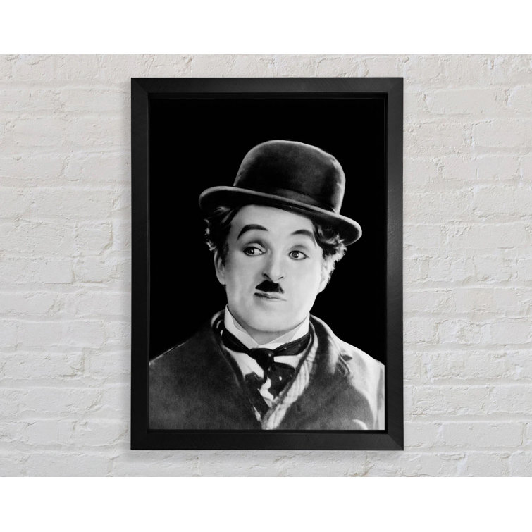 Charlie Chaplin Portrait - Single Picture Frame Print