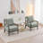 Accent Chair With Turned Wood And Solid Frame-1112785279
