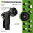 Metal Garden Hose With 10 Function Nozzle-110895076