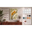 Resting Leopard Botanical - Wrapped Canvas-586585422-586585429