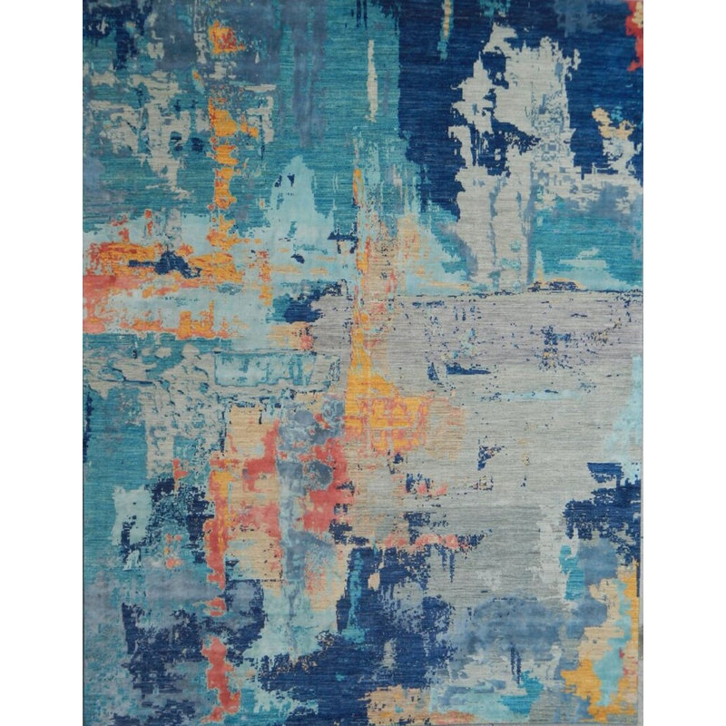 Tapis contemporain noué à la main Dover