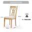 Ensemble de 2 chaises pour la salle à manger, pieds en bois d'hévéa avec glissières réglables, chaises de 23 po de hauteur, emballage standard, poids 250 lb