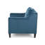Fauteuil club en velours bleu-2139782905