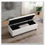 Banc de rangement en lin capitonné-61366718