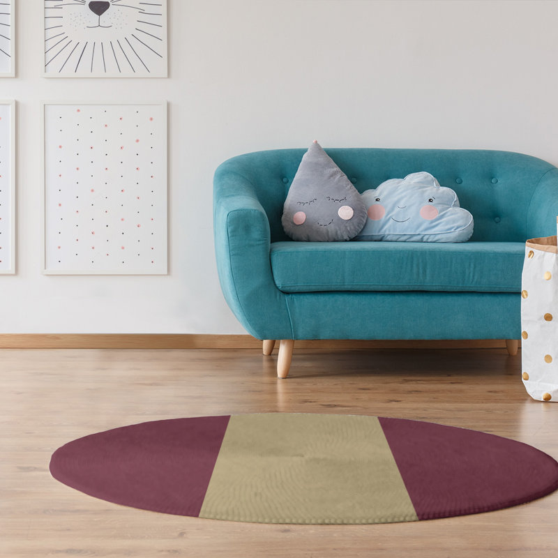 Chenille Indoor Rug, Round 5'