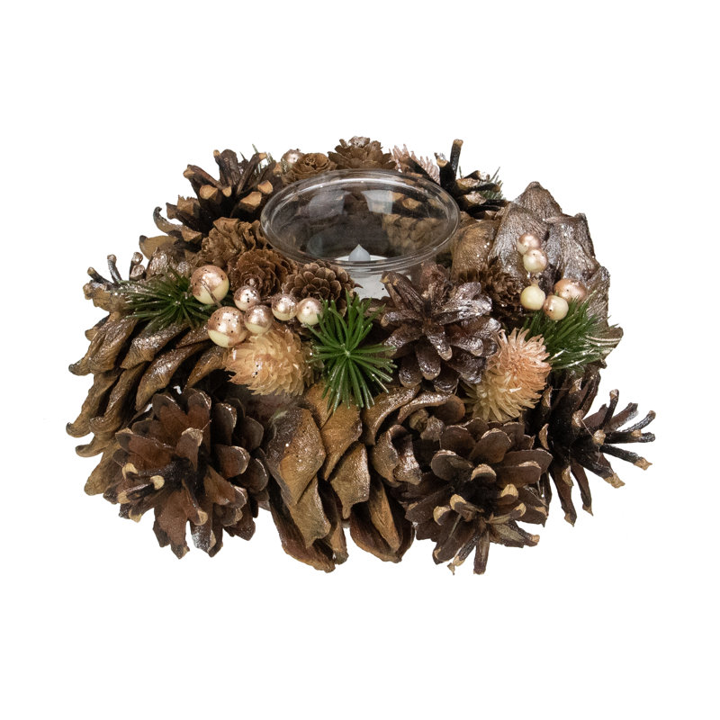 Porte-bougie de Noël 7,25 po