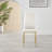 Eubanks Faux Leather Upholstered Metal Leg Dining Chair-535111024-535111036