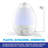 Bell + Howell 1 gal. Ultrasonic Tabletop Humidifier with Adjustable Humidistat for 600 cu. ft.