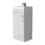 Meuble-lavabo de salle de bain en mélamine avec 1 porte