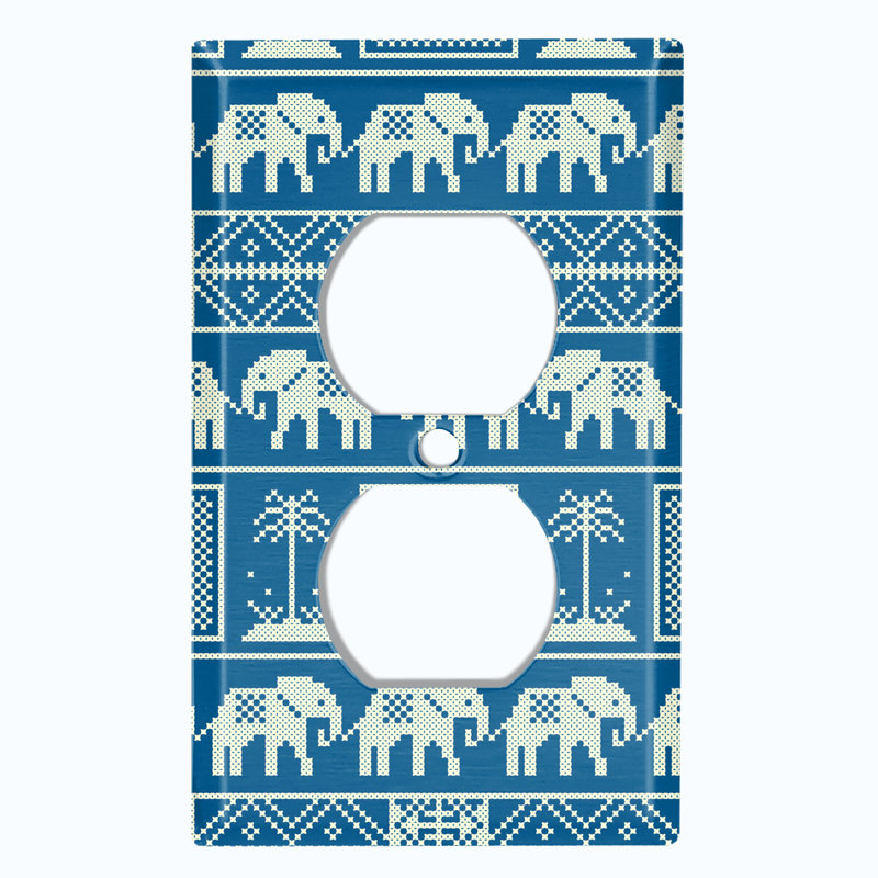 Patterned 1 - Gang Standard Wall Plate