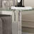 Luxury Square End Table, 20" Glass Sofa Side Table with Stainless Steel Frame and Tempered Glass Top, Cocktail Tea Table, Modern Glass End Table for Home Office-932928992-932929006
