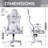 Techni Sport TSF45C Velvet Memory Foam Gaming Chair-734340995
