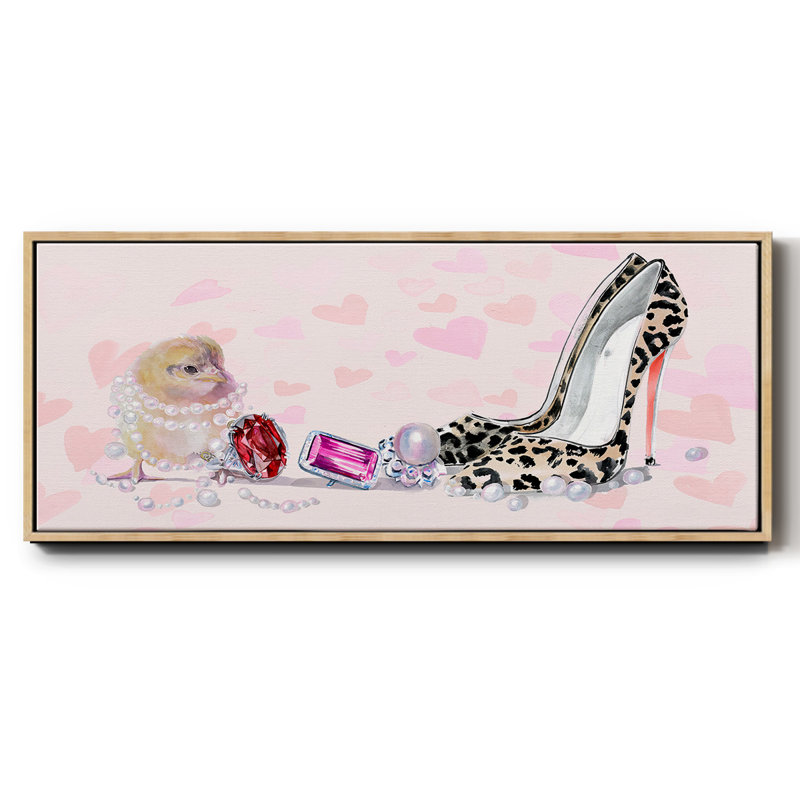 Cute Couture Collection D- Framed Canvas