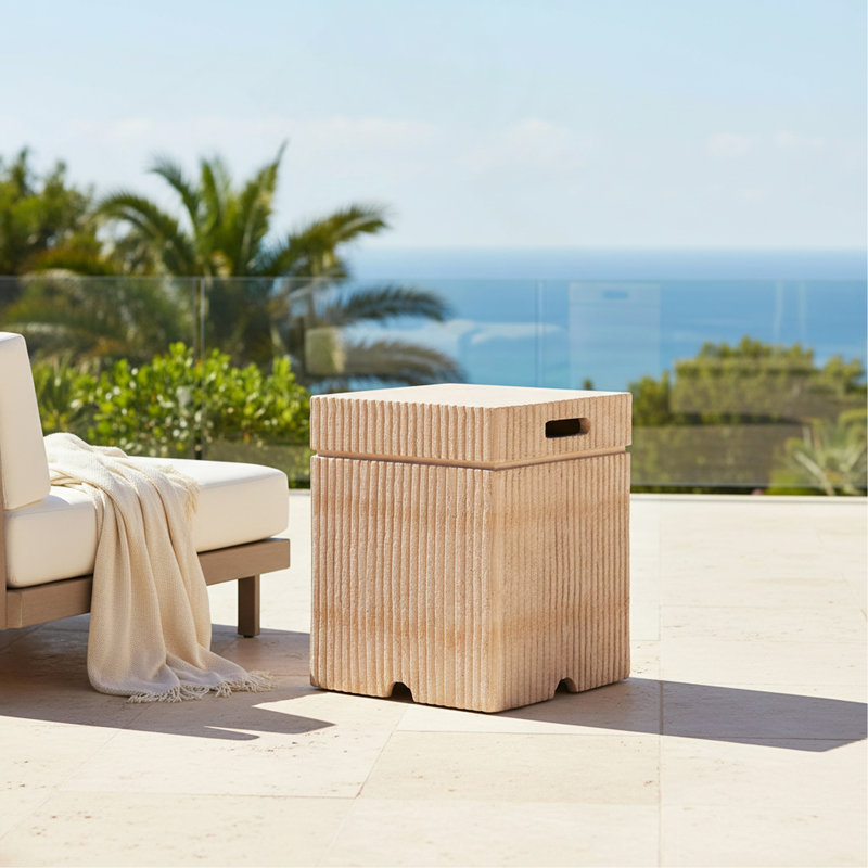Rectangle Propane Fire Pit Table